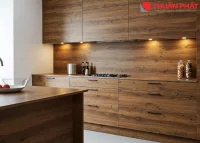 Tủ bếp nhựa giả gỗ đẹp