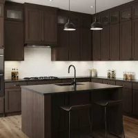 Tủ bếp nhựa giả gỗ