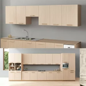 Tủ bếp gỗ công nghiệp MDF phủ Laminate Tủ bếp gỗ công nghiệp MDF phủ Laminate
